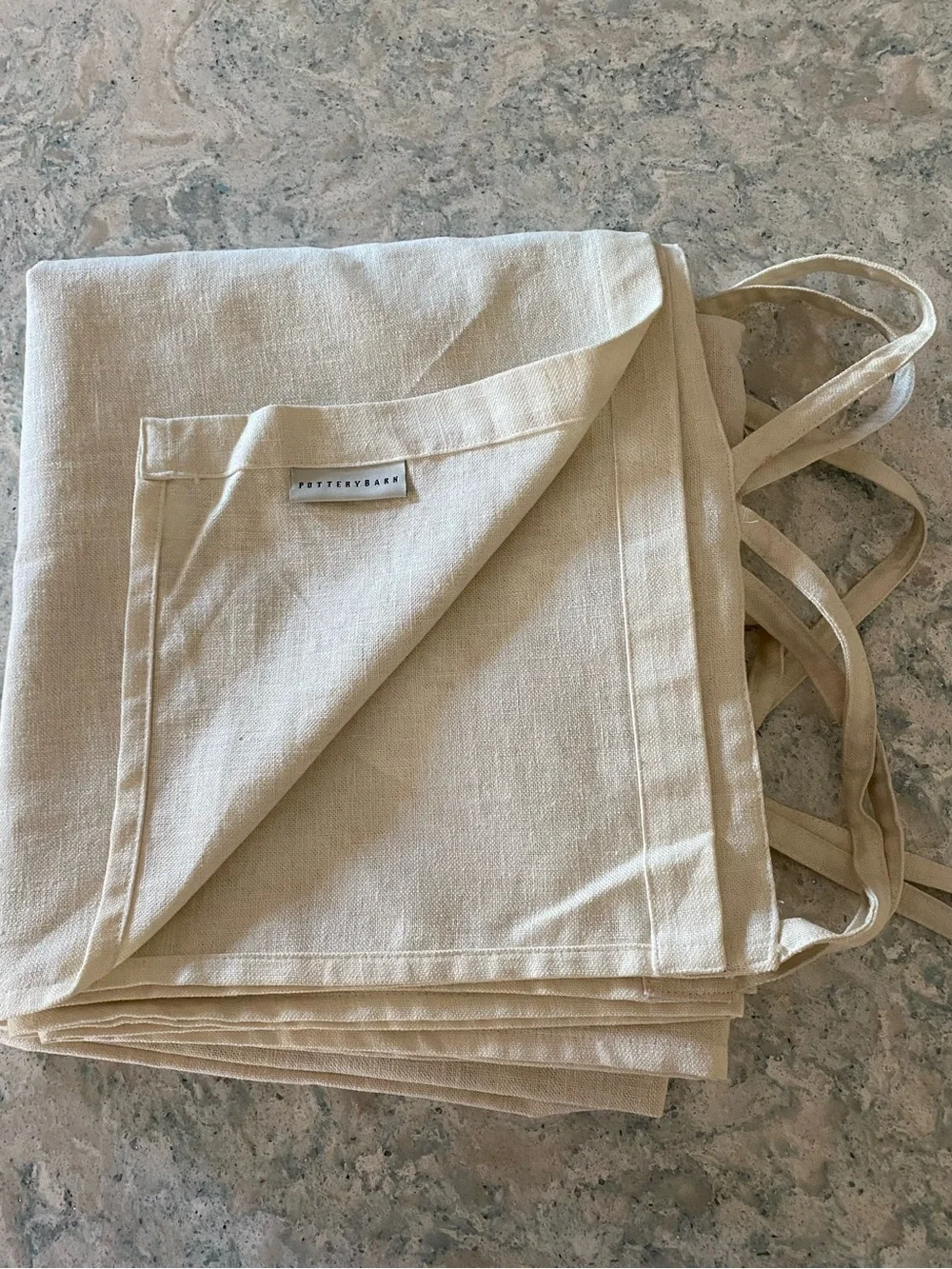Pottery Barn Natural Linen Blend Curtain Panel in Cream